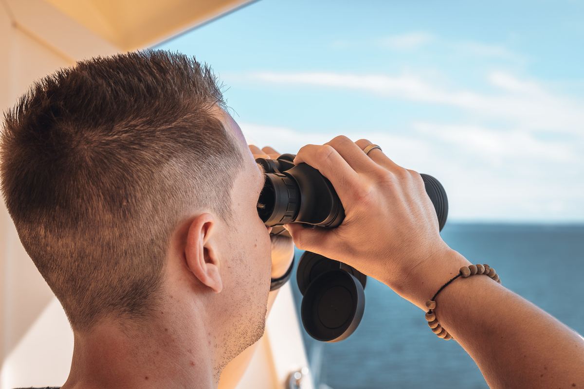 Observation aux jumelles